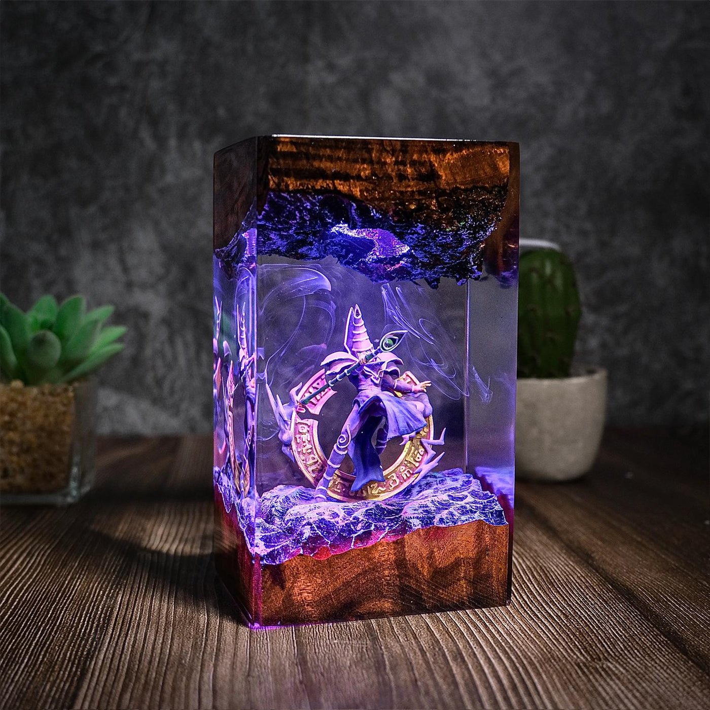 Dark M.agici.an resin lamp