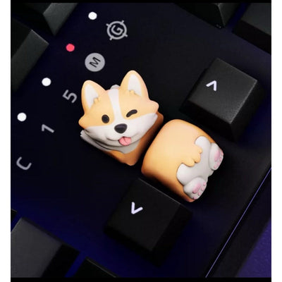 Keycap Resin Animal Corgi Cute