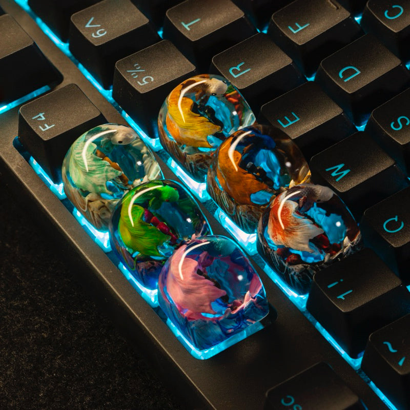 Koi Fish Plastic Keycap