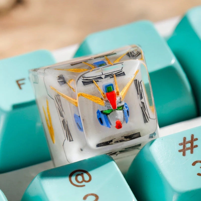 Gundam Mechanical Keyboard Buttons