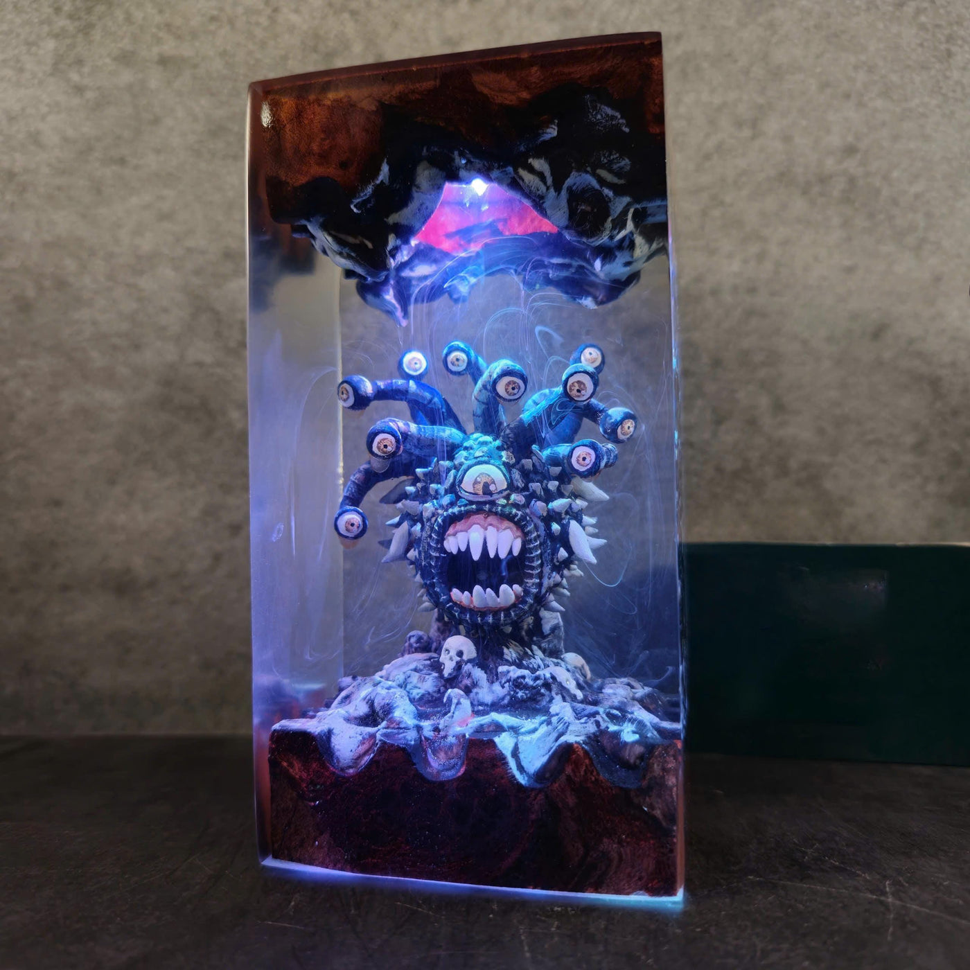 Beholder's Eye Resin Lamp