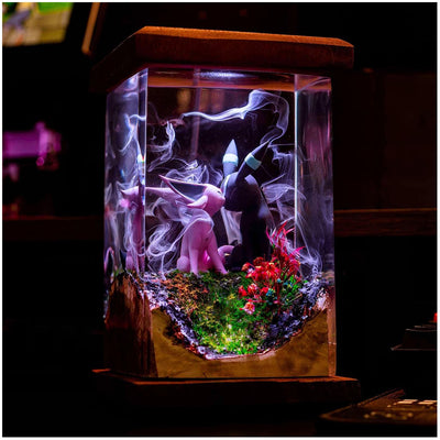 Umbr.eon Espeon Christmas Epoxy Resin Lamp