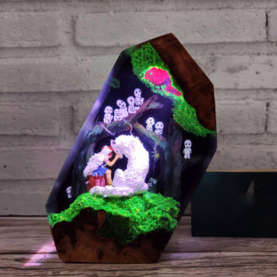 Princess Mononoke Resin Lamp
