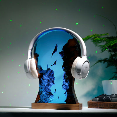 Headphone Scuba Diver Resin Lamp