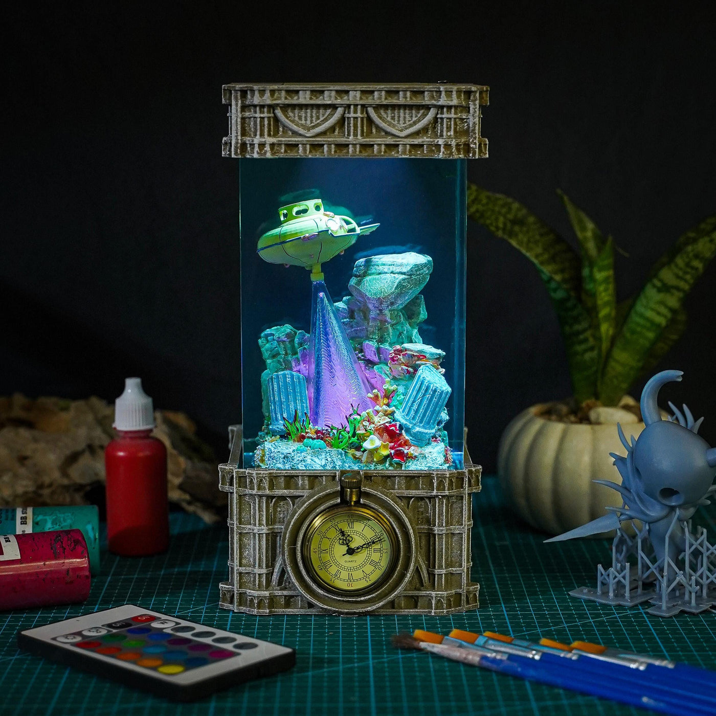 The Atlantis City Resin Lamp