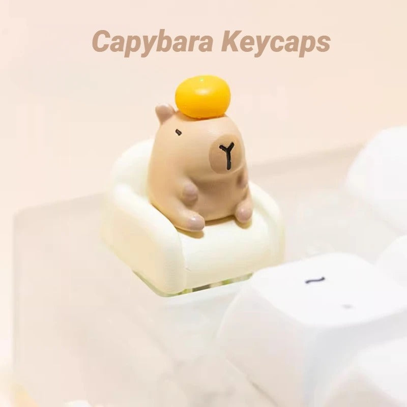 Kawaii Capybara Keycaps Cute