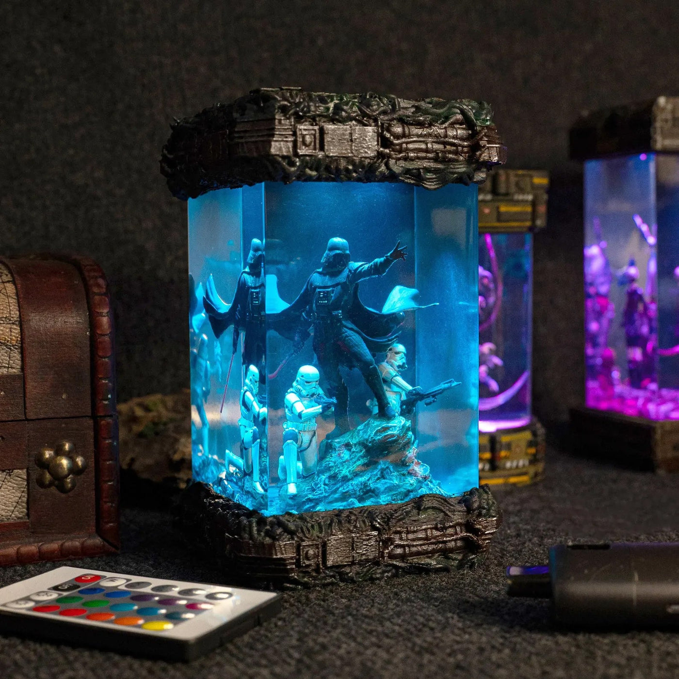 Darth Va.der Diorama Lamp Star war.s resin lamp