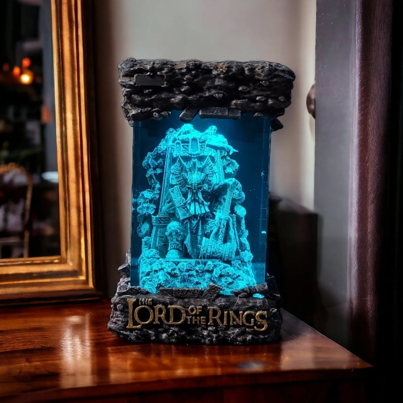 LOTR Dw.arf King on Throne Resin Lamp