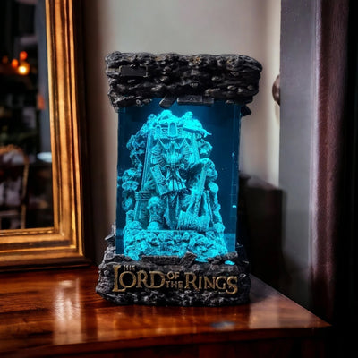 LOTR Dw.arf King on Throne Resin Lamp