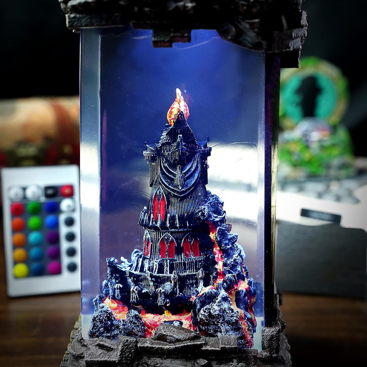 LOTR Eye of Sauron Dark Tower Resin Lamp