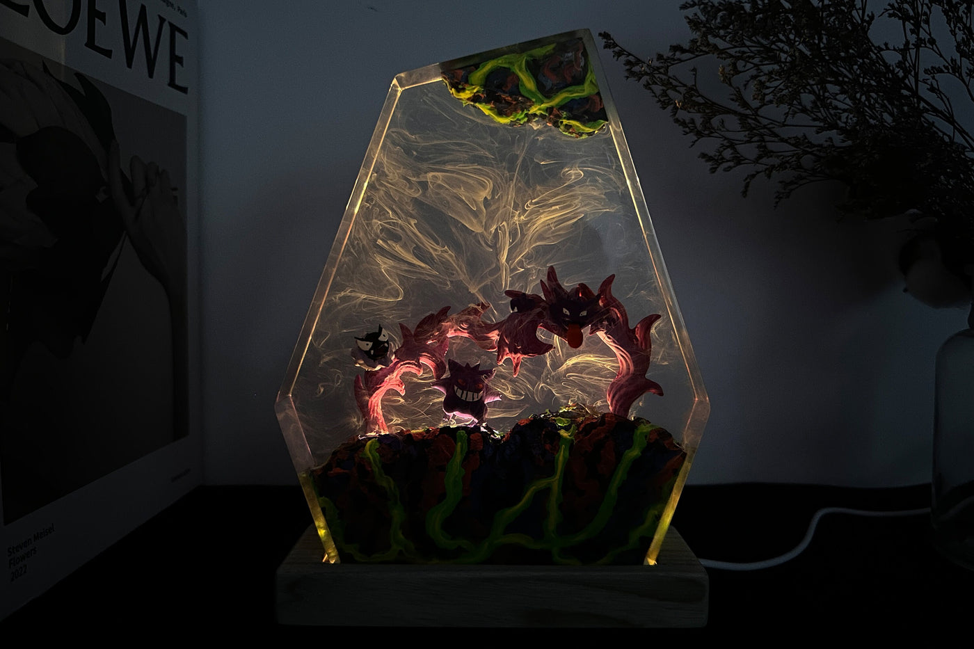 Gengar Epoxy Resin Lamp 3