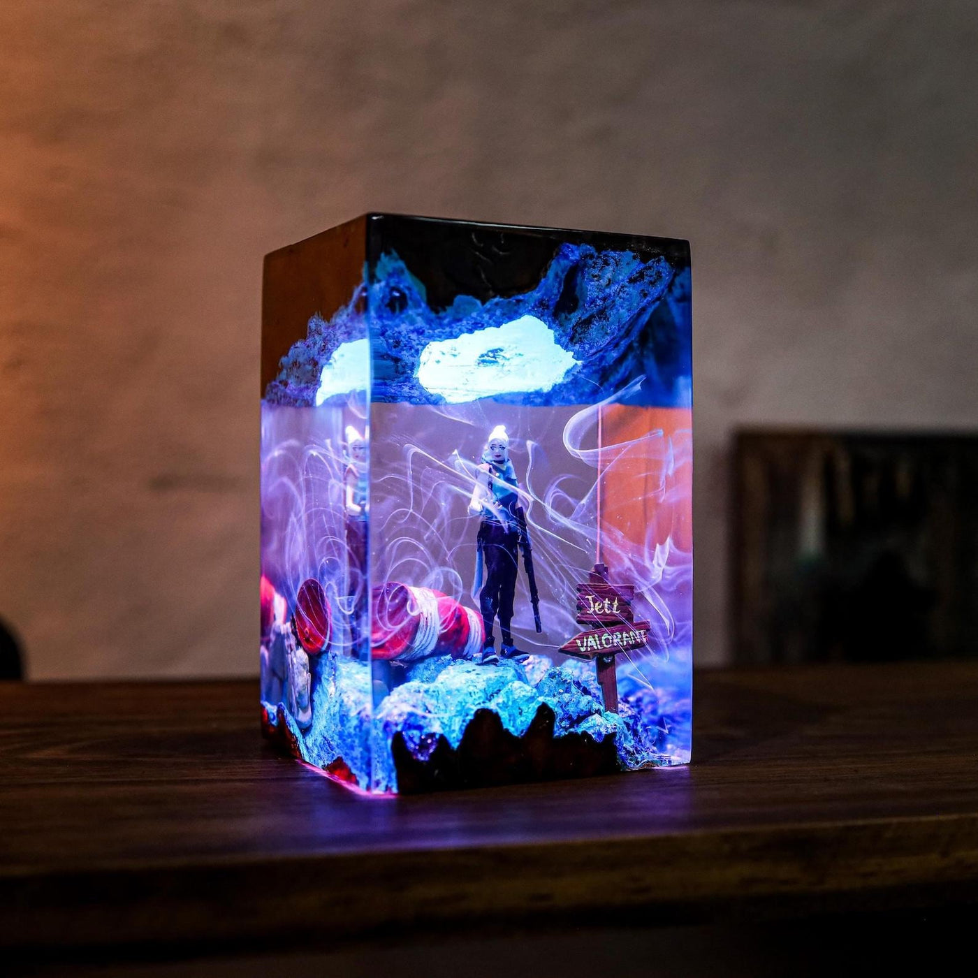 Valorant Jett custom resin lamp