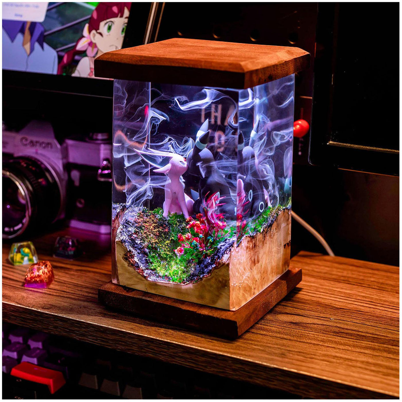 Umbr.eon Espeon Christmas Epoxy Resin Lamp