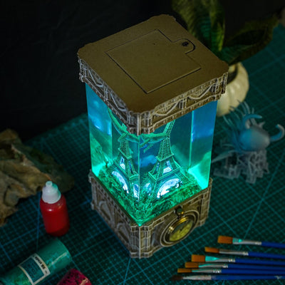 The secret Eiffel Tower artisan resin lamp