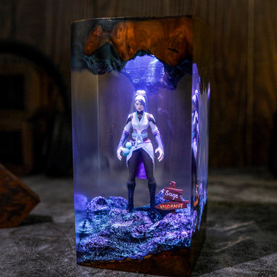 Custom Sage Valorant Resin Epoxy lamp