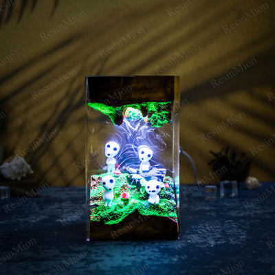 Kodama Resin Lamp