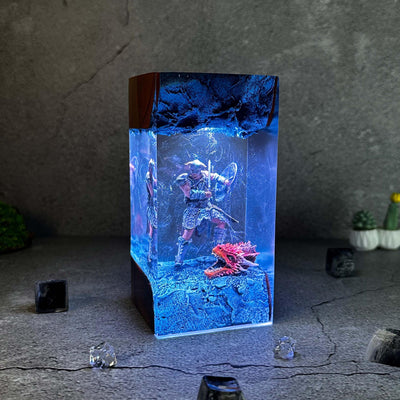 Dragon Born Resin Lamp 2