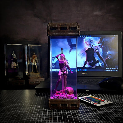 Character 2.A in game N.i.e.r resin lamp