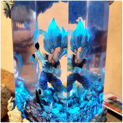 D.ragon B.all Gogeta Chibi Resin Lamp