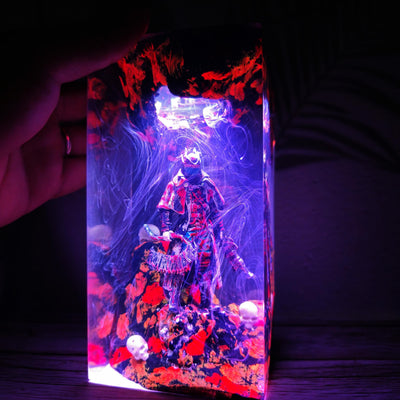 Dark Fantasy Warrior Resin Lamp