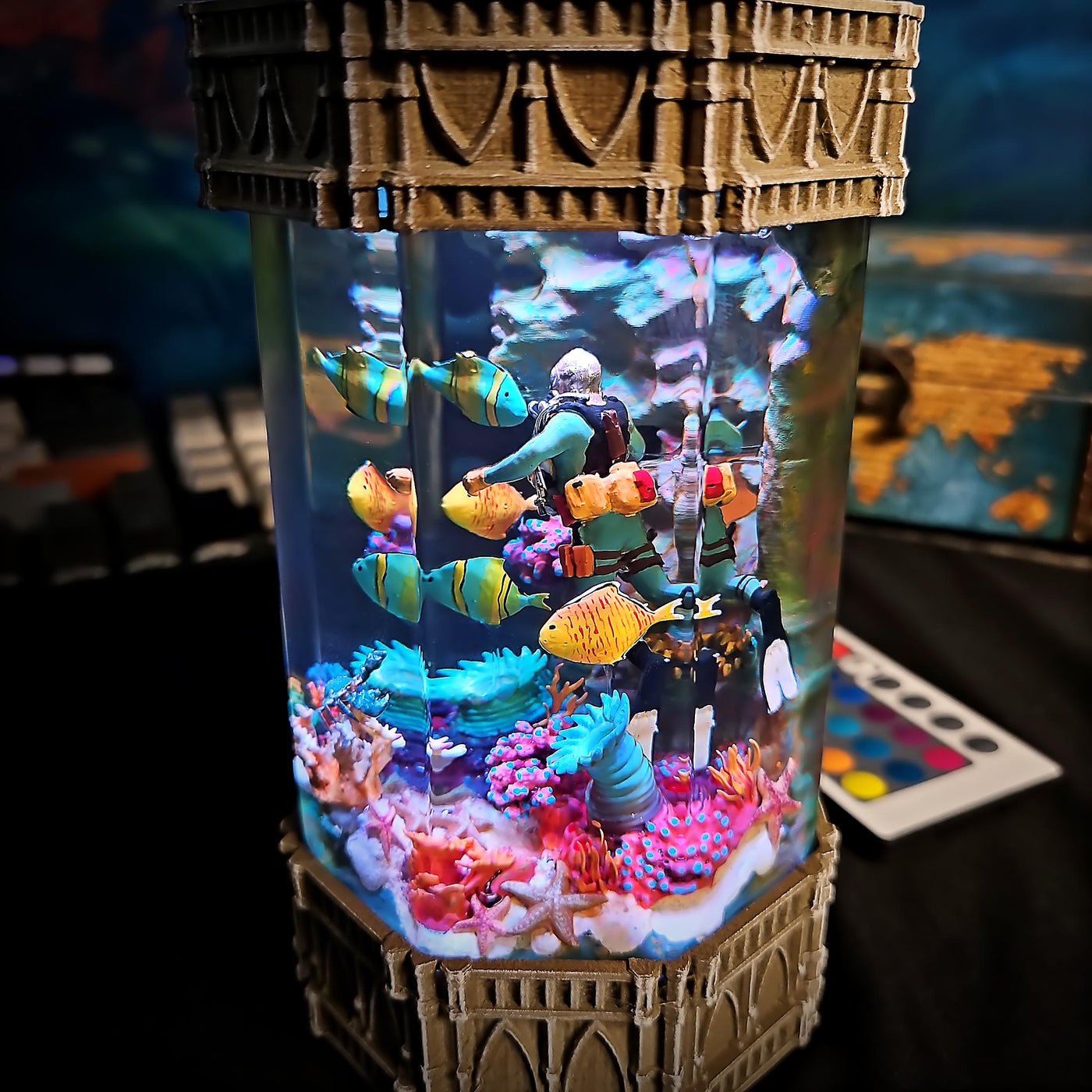 The Ocean's Beautiful artisan resin lamp