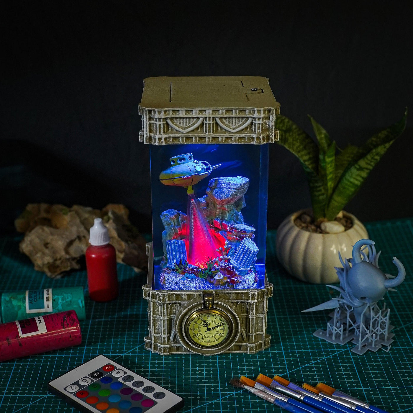 The Atlantis City Resin Lamp