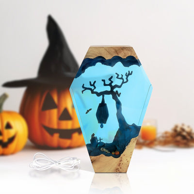 Vampire Halloween Resin Lamp