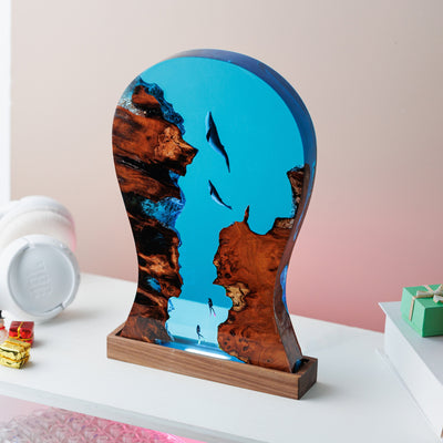 HEADPHONE STAND Resin Lamp