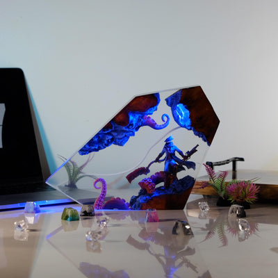 Bloodborne Hunter Resin Lamp