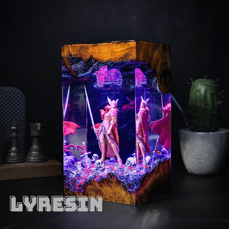 Malenia Elden Rings Resin Lamp NEW