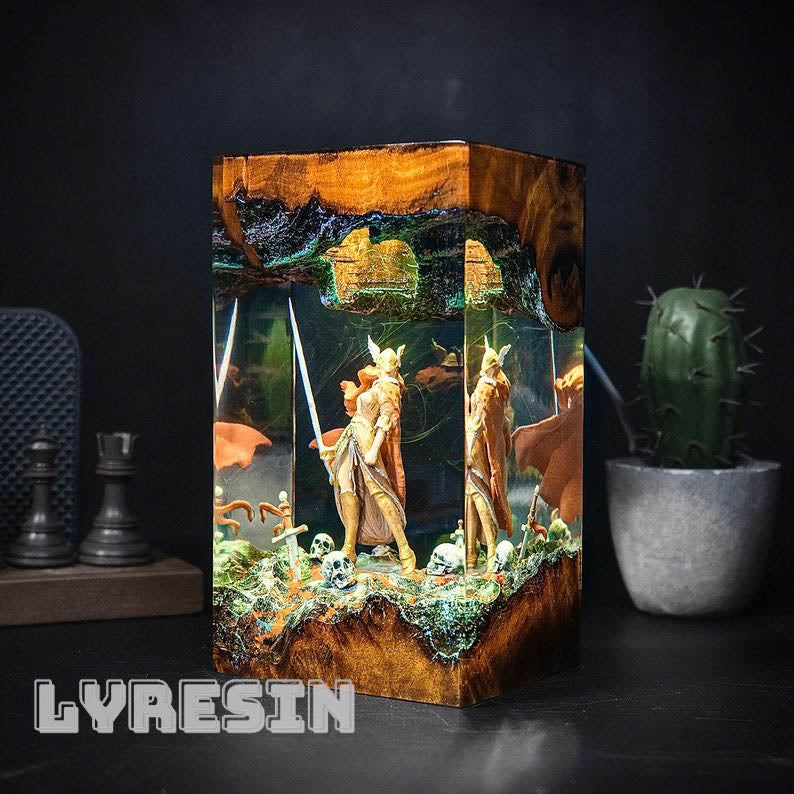 Malenia Elden Rings Resin Lamp NEW