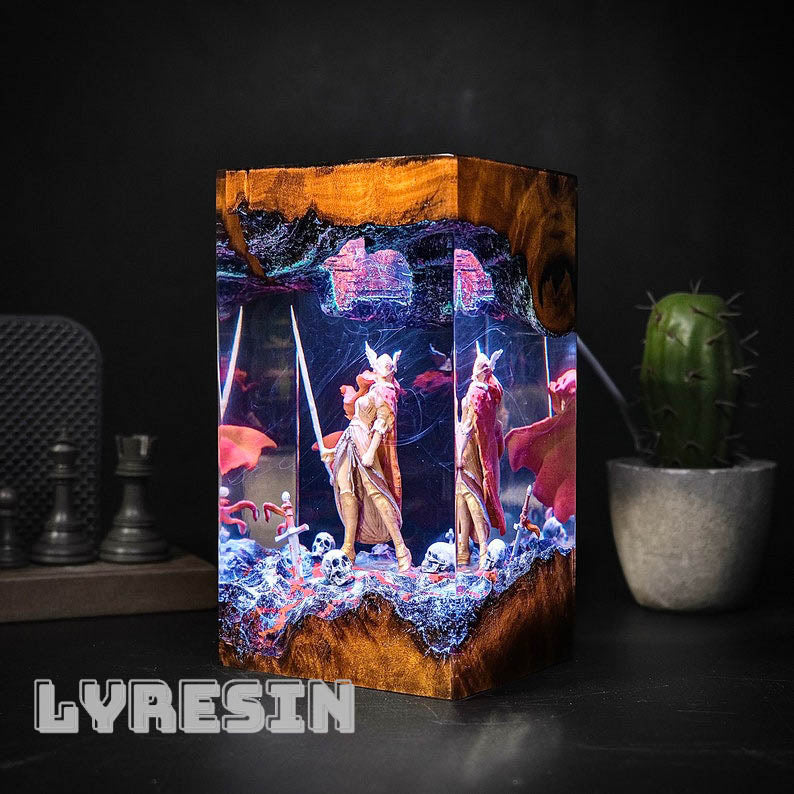 Malenia Elden Rings Resin Lamp NEW