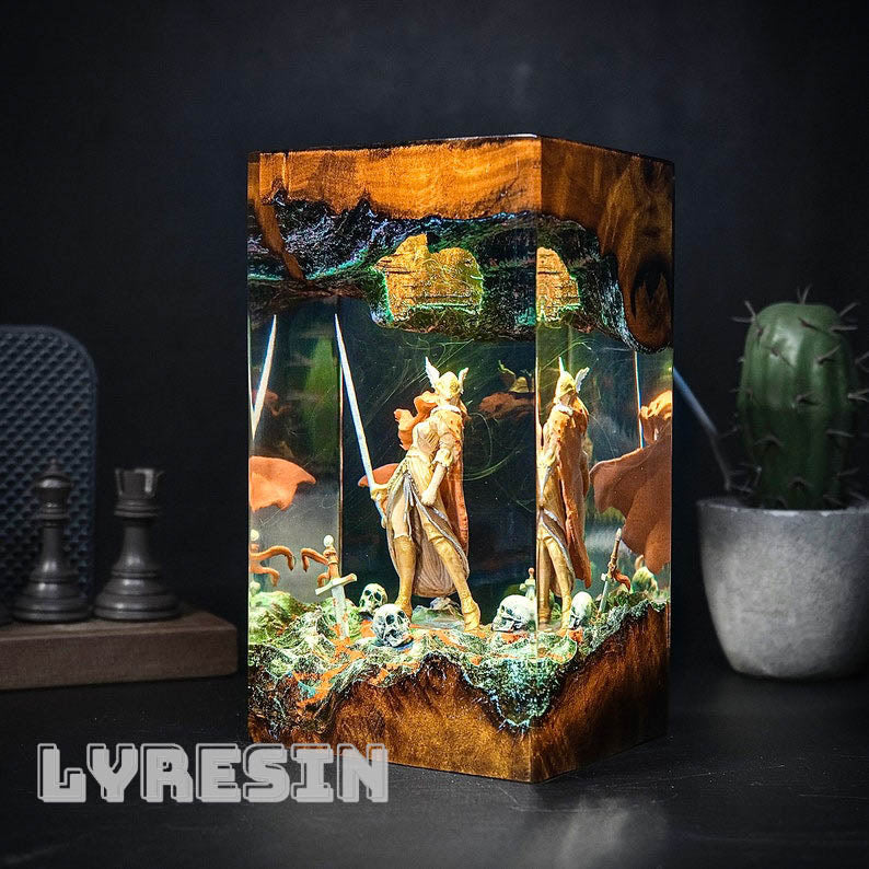 Malenia Elden Rings Resin Lamp NEW