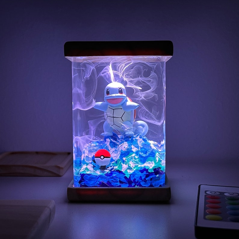 Squirtle Resin Lamp