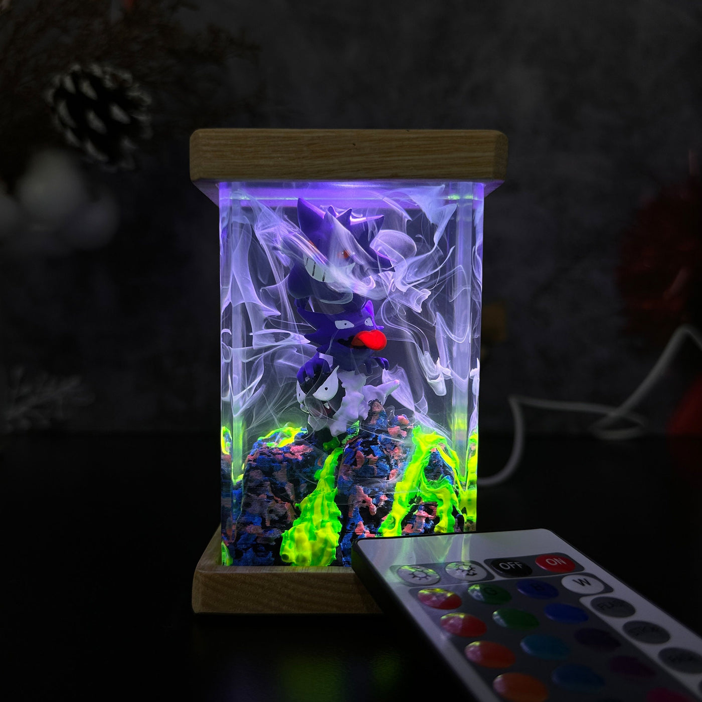 Custom Gengar Resin Lamp 2