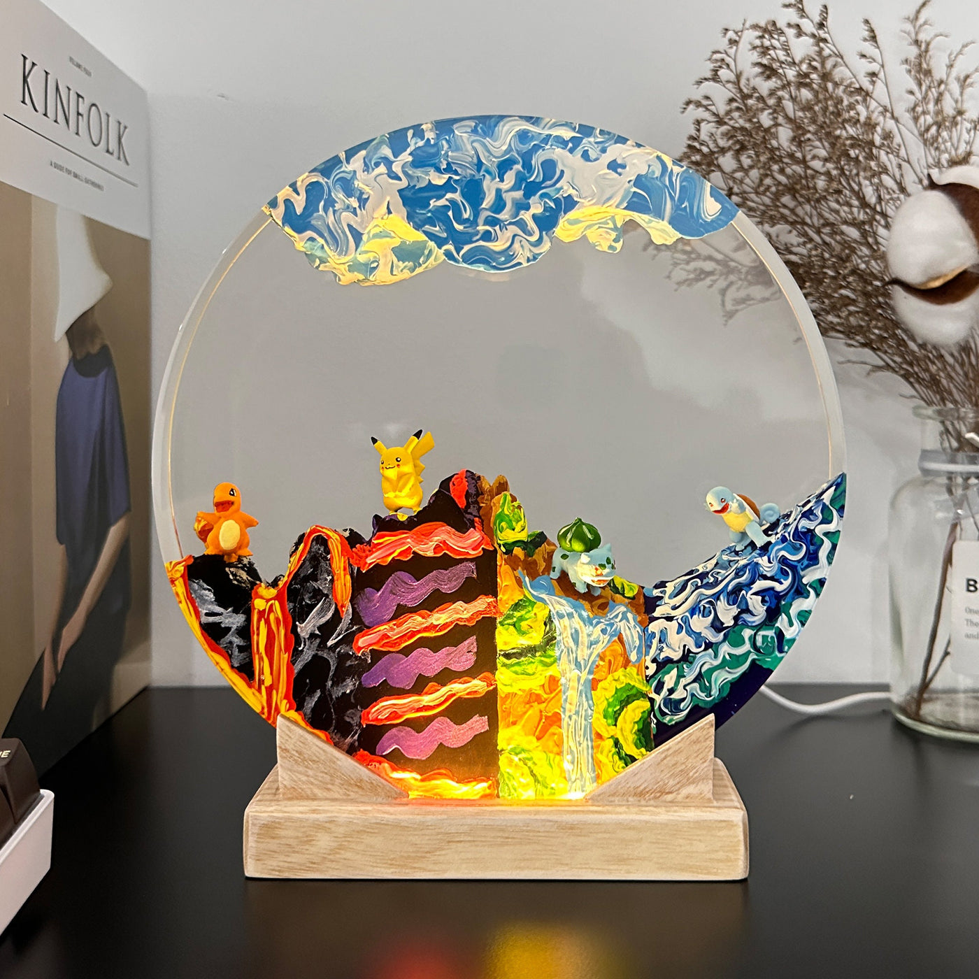 Custom Pokem.on Resin Lamp