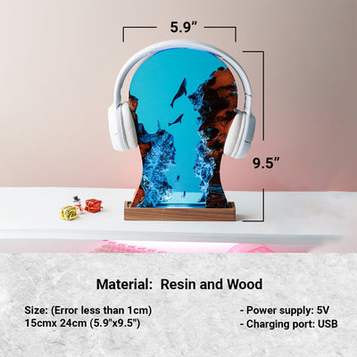 HEADPHONE STAND Resin Lamp