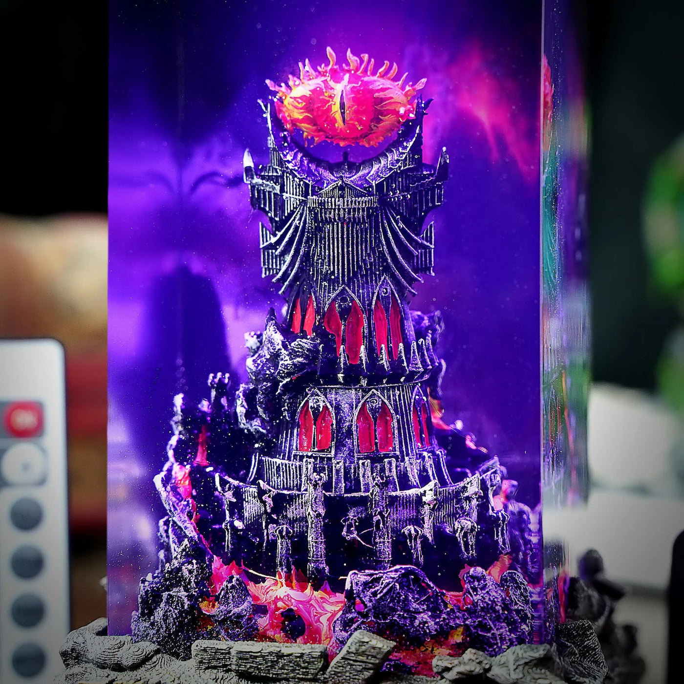 LOTR Eye of Sauron Dark Tower Resin Lamp