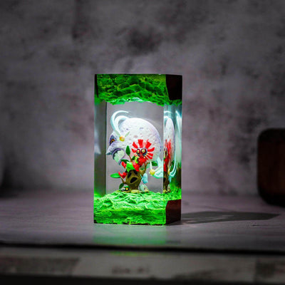 Zelda Skull Kid and Moon Resin Lamp