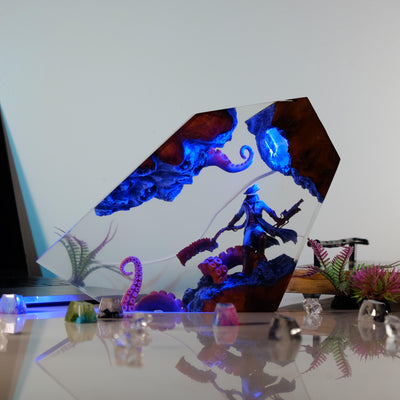 Bloodborne Hunter Resin Lamp