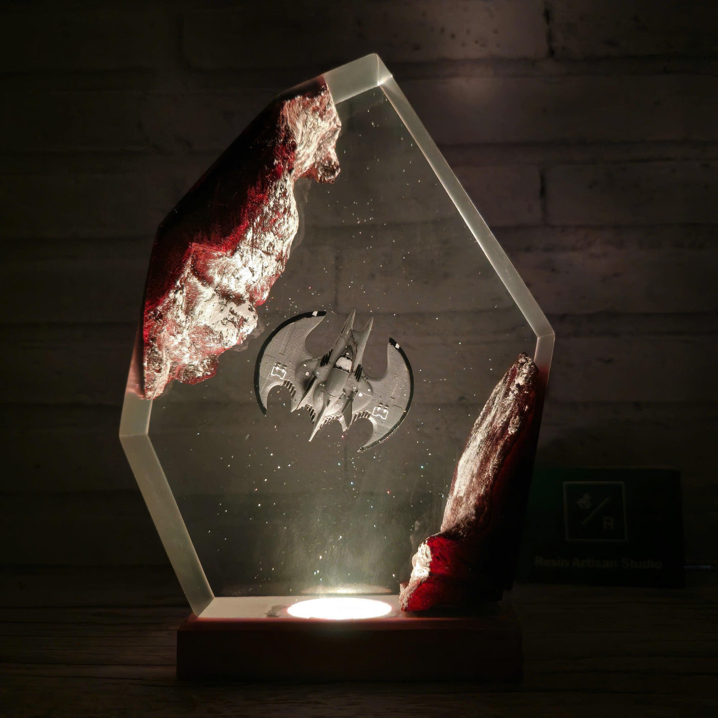 Batwing Resin Lamp