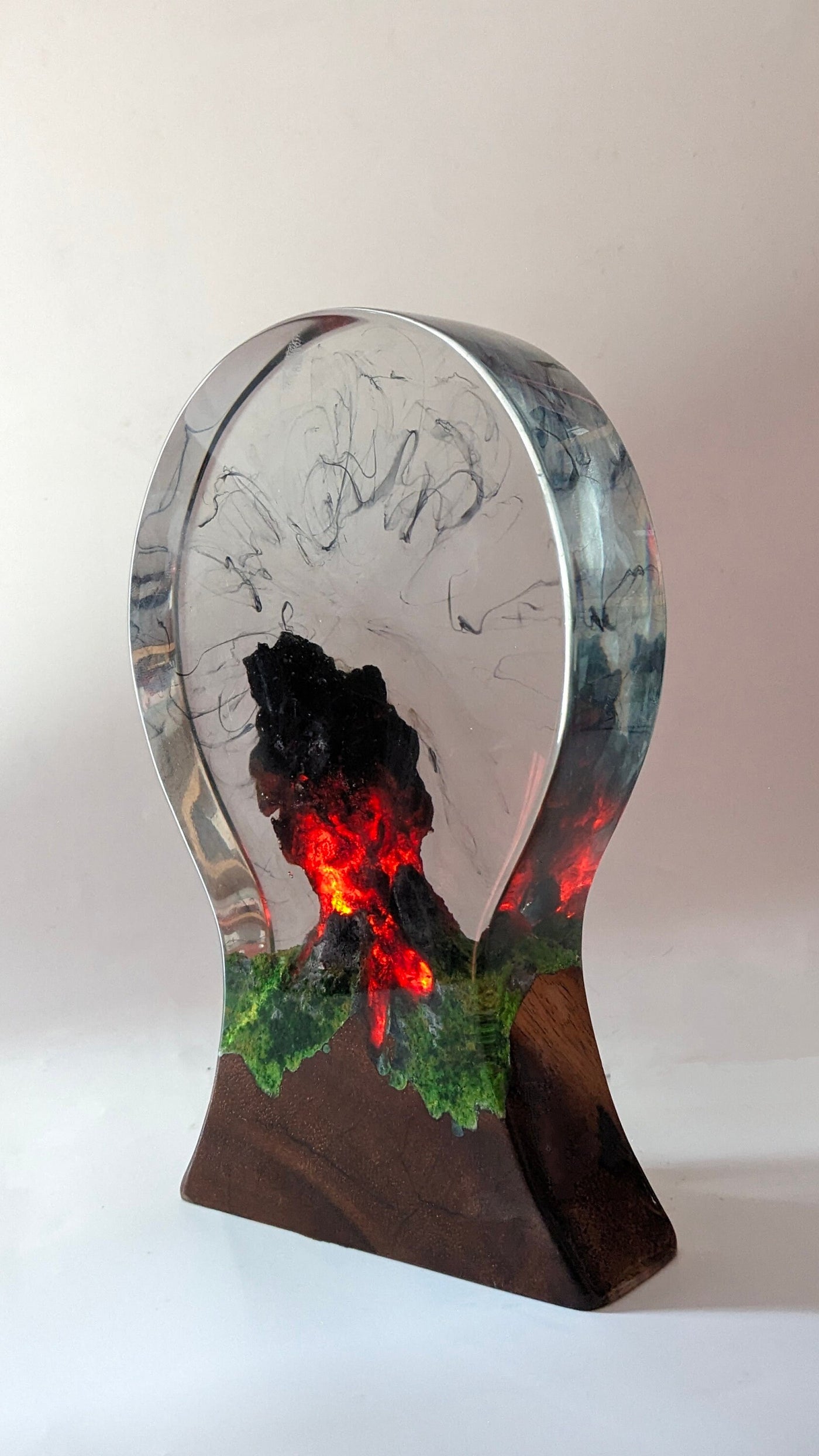 Resin Headphone Stand Volcano