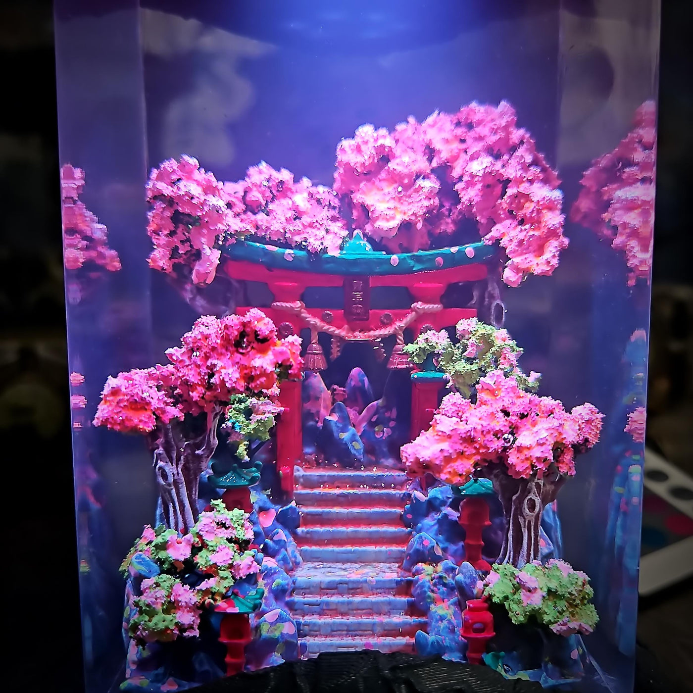 Torii Gate Sakura Resin Lamp