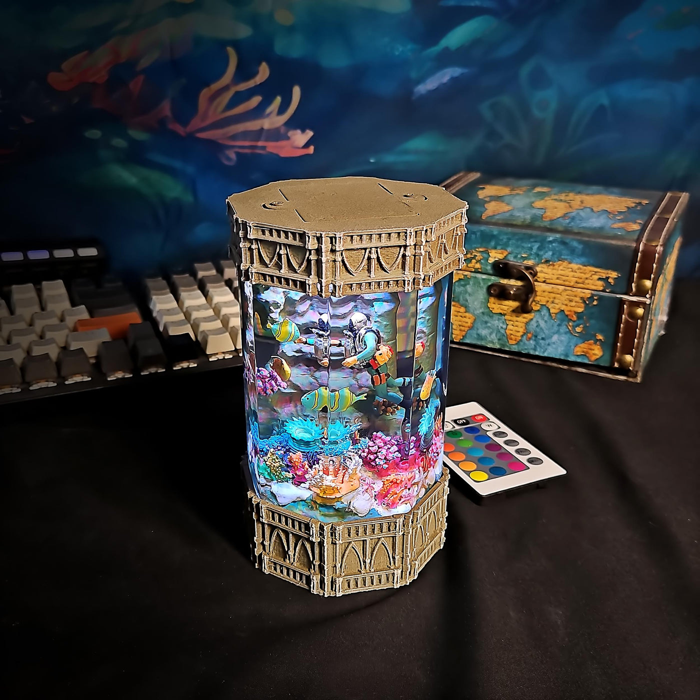 The Ocean's Beautiful artisan resin lamp