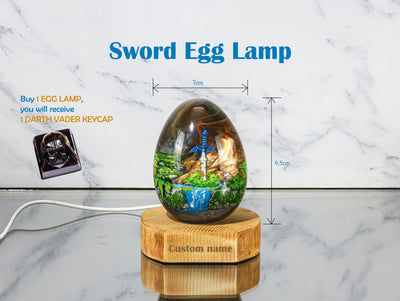 Sword Egg Epoxy Lamp