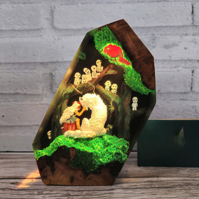 Princess Mononoke Resin Lamp