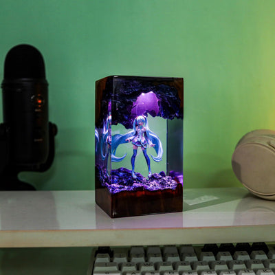 Miku resin lamp