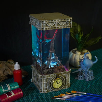 The secret Eiffel Tower artisan resin lamp