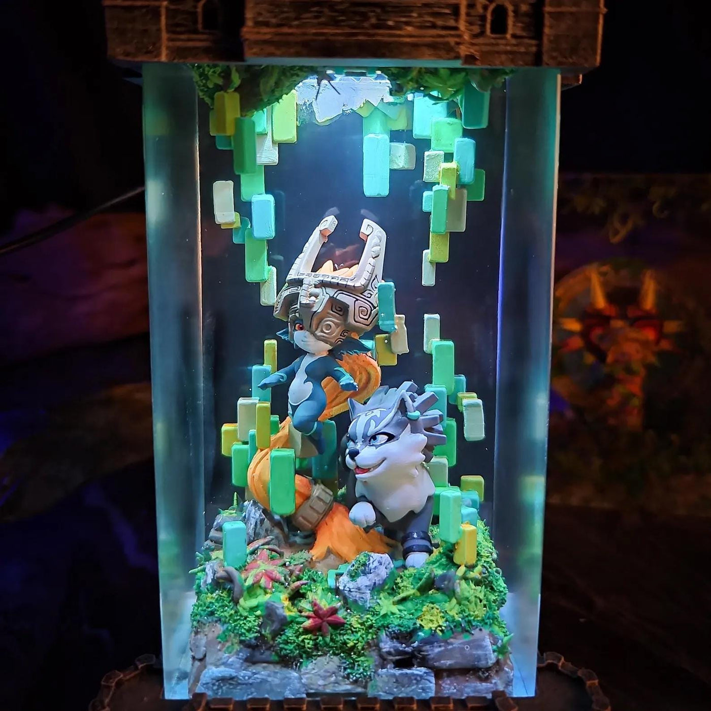 Midna Wolf Link Ze.lda Resin Lamp