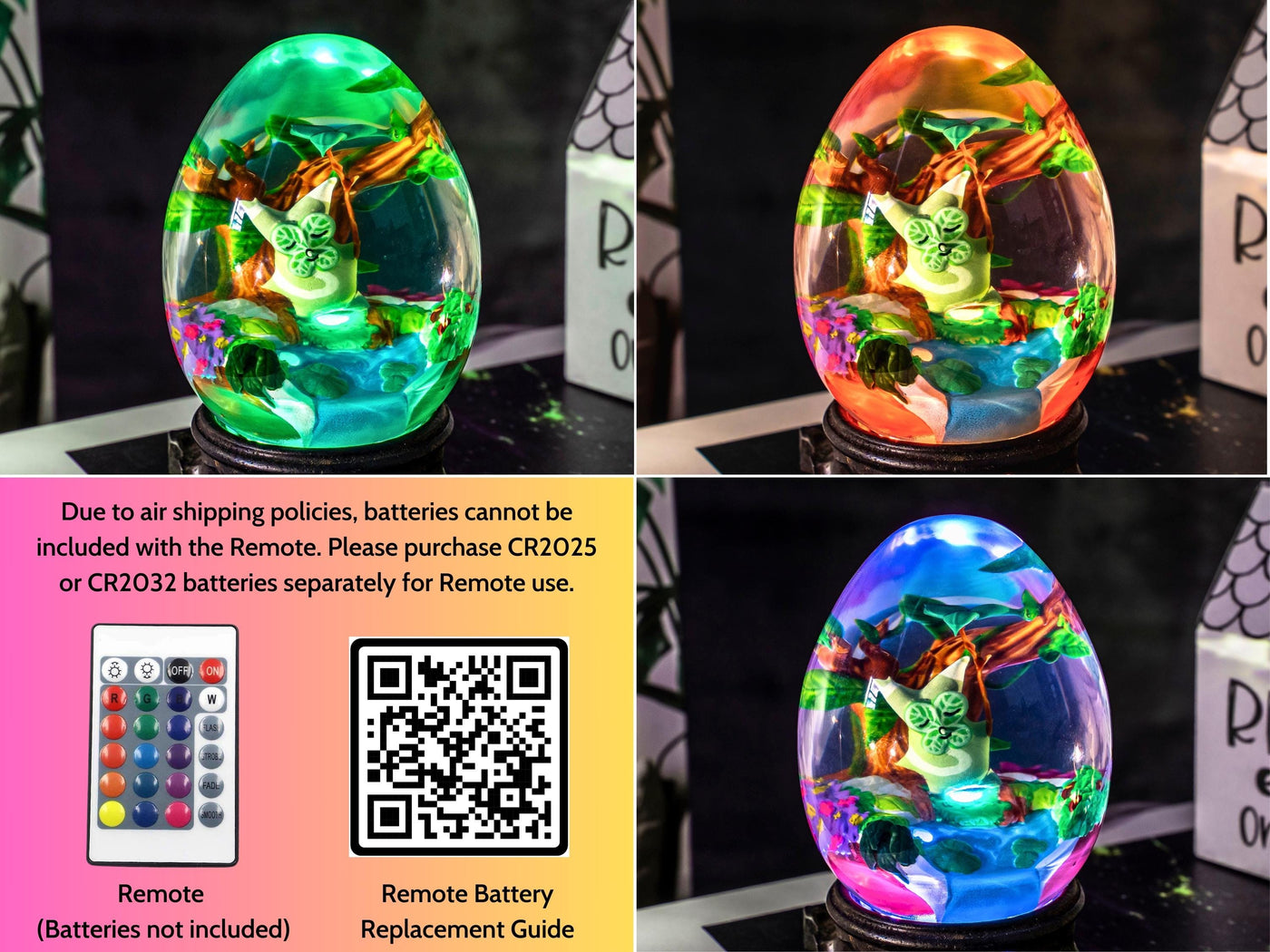 Custom KO.ROK Resin Lamp Egg